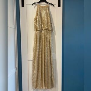 Bill Levkoff Bridesmaid Dress Gold Size 12